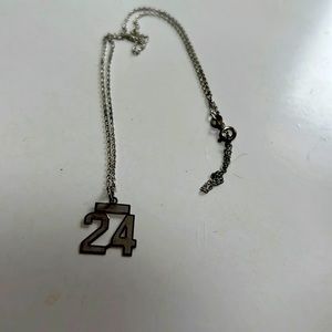 Sterling silver number 24 necklace